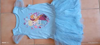 Robe bleue la reine des neiges