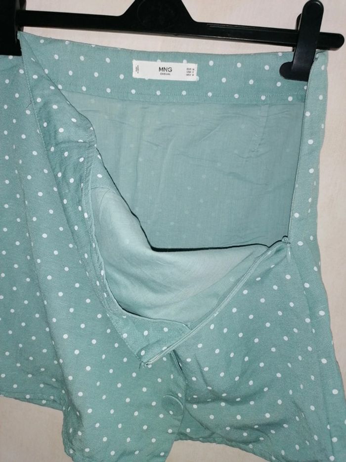 Jupe verte à pois, M - photo numéro 4