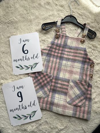Robe à carreaux 6 9 mois primark