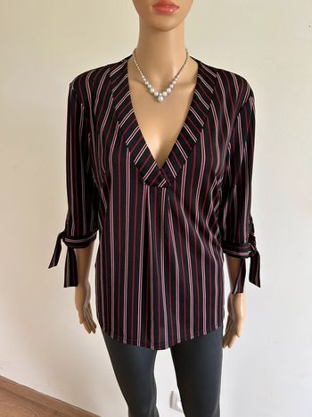 Blouse rayée à manches courtes Morgan taille L comme neuve