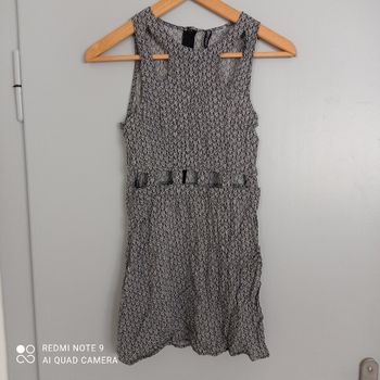 Robe grise à motifs t38