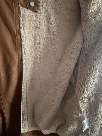 Veste en daim noir, taille 42 neuve