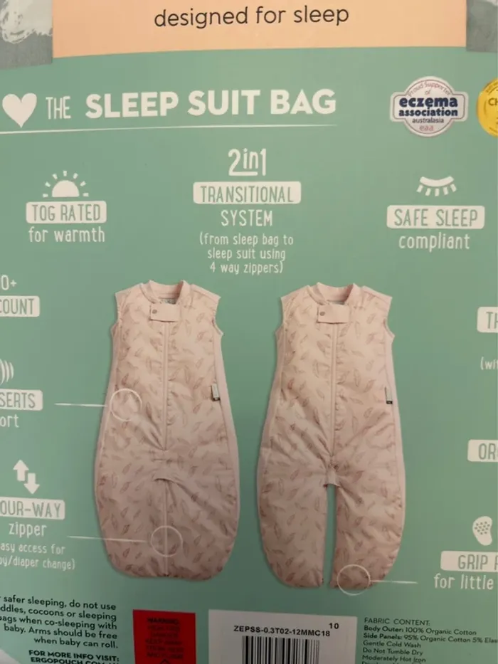 (New) Pack of 2 summer baby sleep bags 2-12m - photo numéro 7