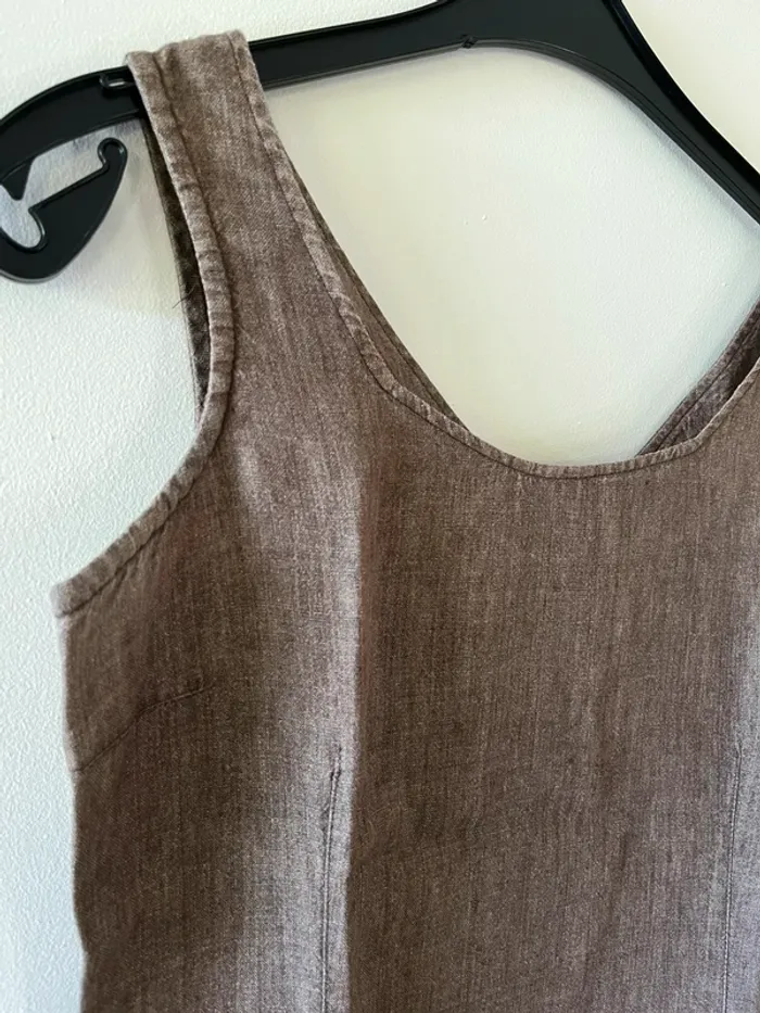 Très belle robe en lin \\ taille 40 // signé nature - photo numéro 3
