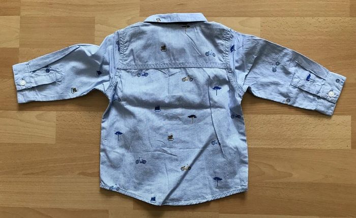 Chemise manches longues garçon 12 mois - photo numéro 2