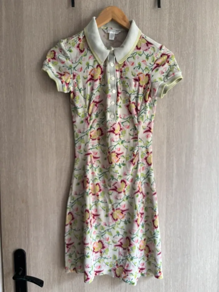 🌸 Robe polo florale Diane Von Fürstenberg – Taille S (36/38)