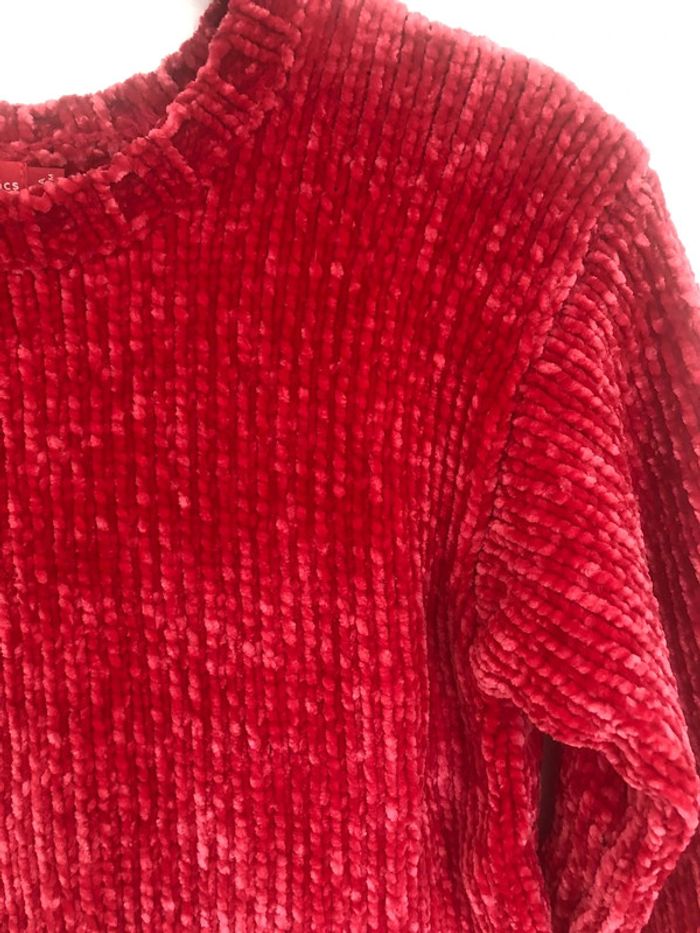 Pull tout doux rose rouge 12 ans - photo numéro 2