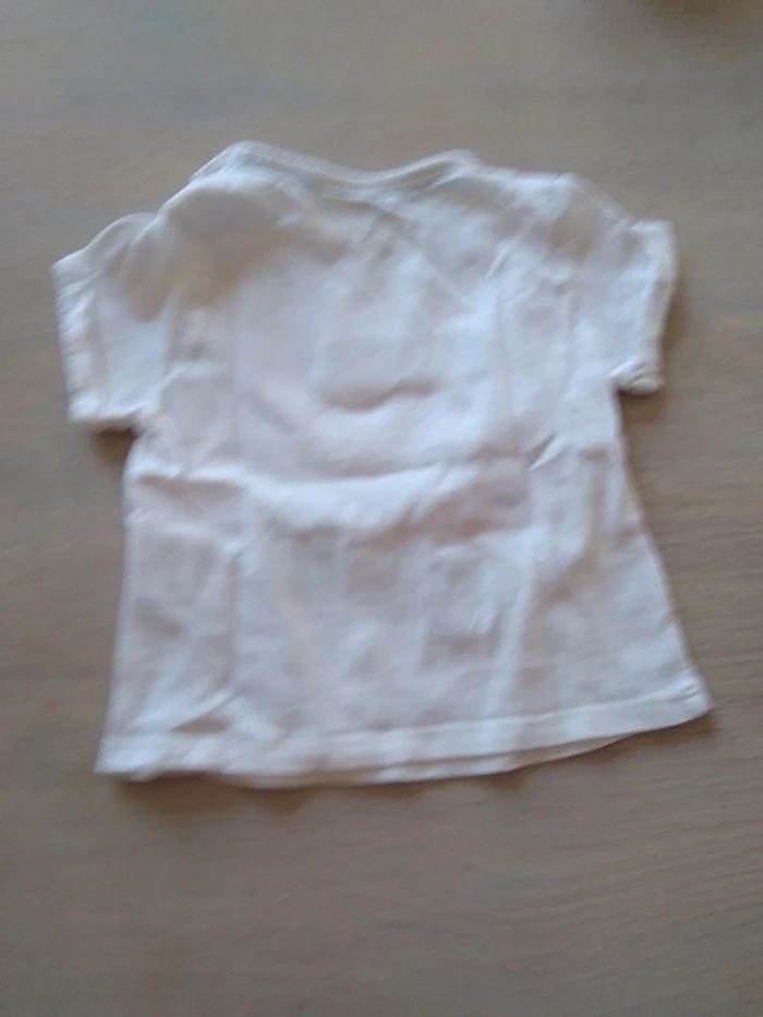 Tee-shirt blanc formes géométriques 9 mois - photo numéro 3