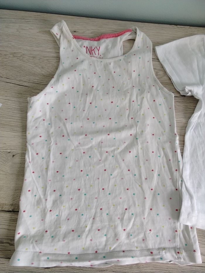 Lot débardeur marcel maillot de corps fille 8 ans - photo numéro 2