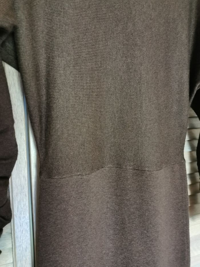 Robe longue marron en maille Zapa T38 - photo numéro 6