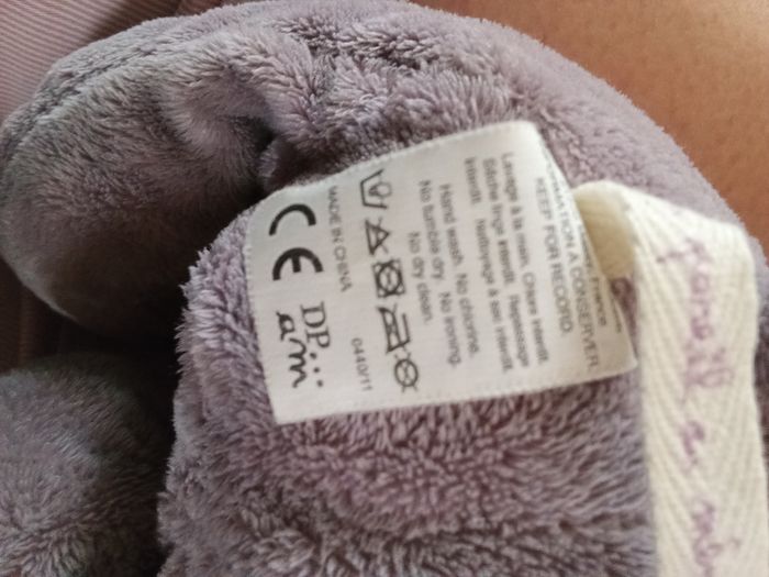 Doudou lapin  ou chien mauve du pareil au même bébé ref 0440/11  dpam  violet - photo numéro 4