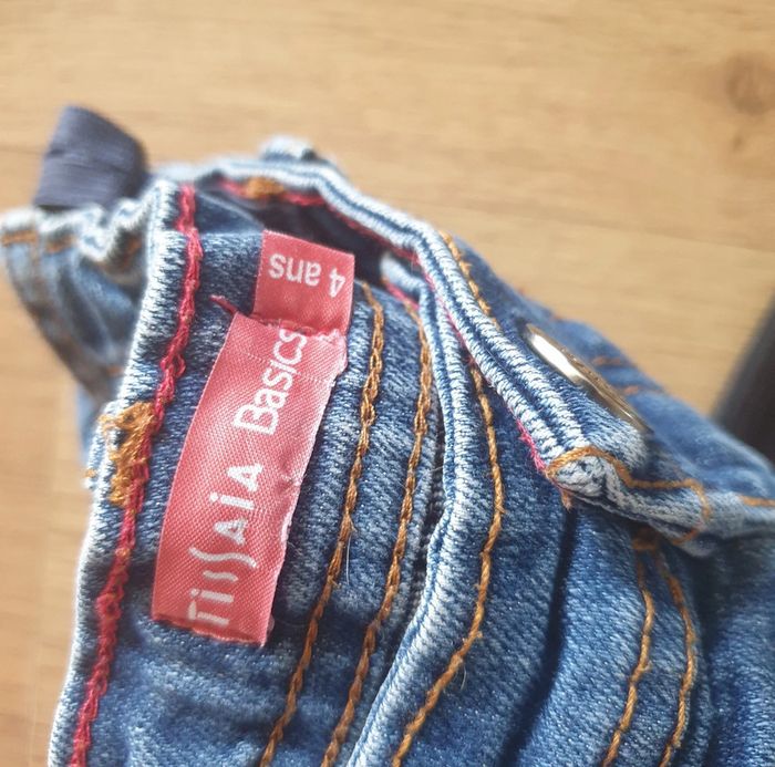 🩷 Ensemble tee-shirt maille côtelée ML jean 4 ans Kiabi/Tissaia #emyfleury_4ansfille - photo numéro 5