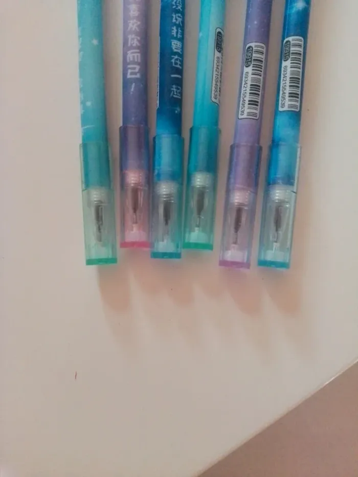 6 stylos bille roller à mines protégées avec planètes tournantes - photo numéro 4