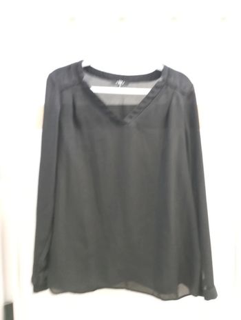 Blouse noir fluide