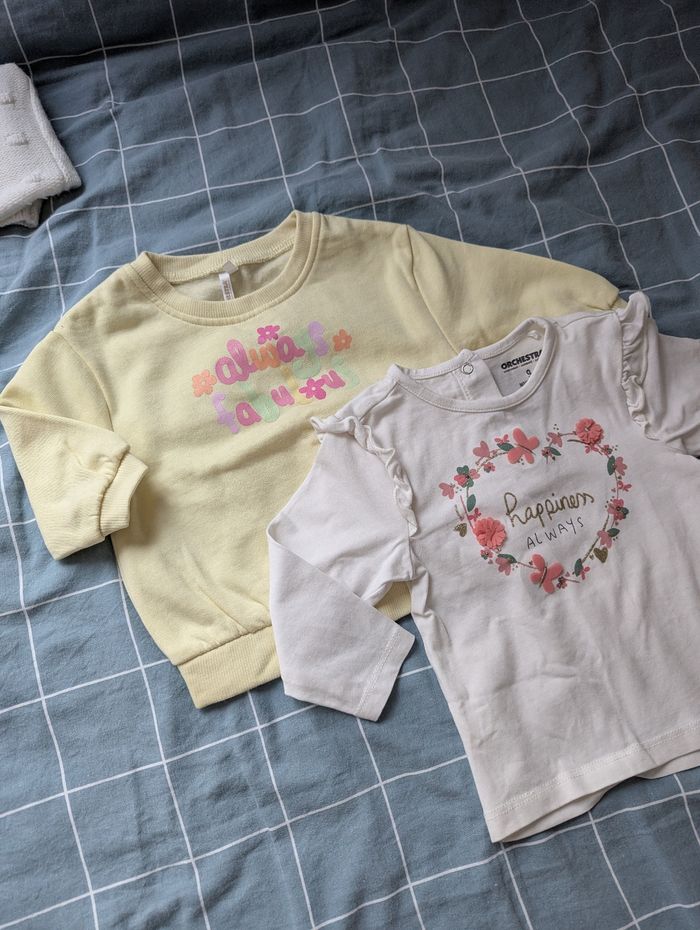 Lot de sweat et t-shirt 9 mois orchestra