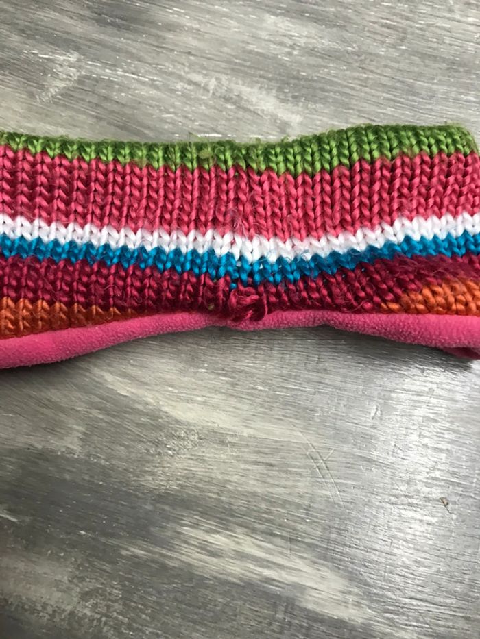 Bandeau cache oreille rose - photo numéro 4