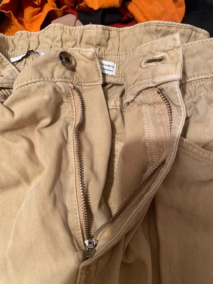 Pantalon jeans beige - photo numéro 4
