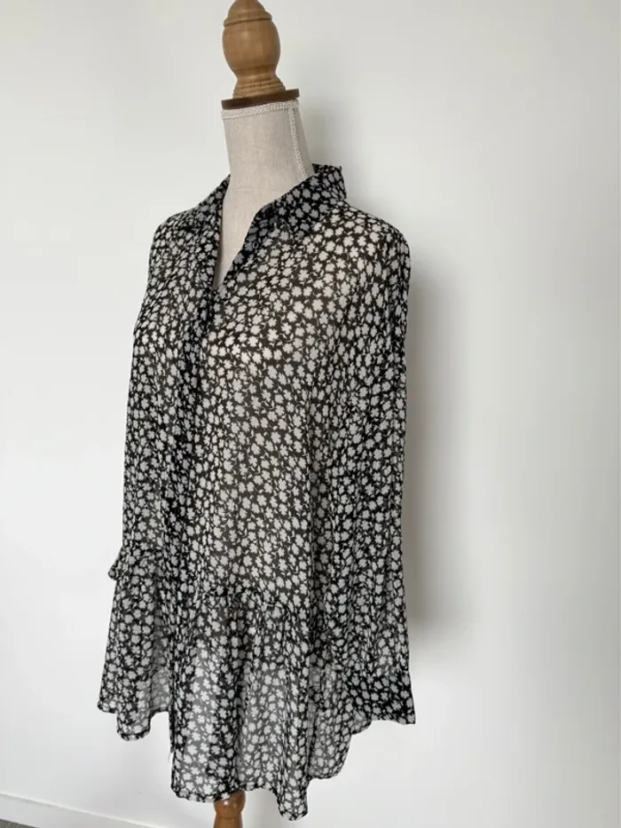 Tunique blouse blusa fluide Chemise camisa Folder Camicia overhemd Overhemd folder haut - photo numéro 2
