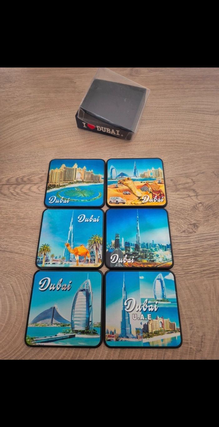 Dessous de verre x6 Dubaï