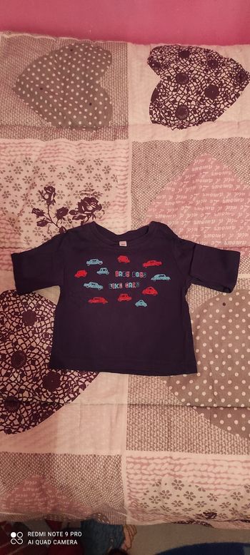 Tee-shirt à manches longues garçon 6 mois