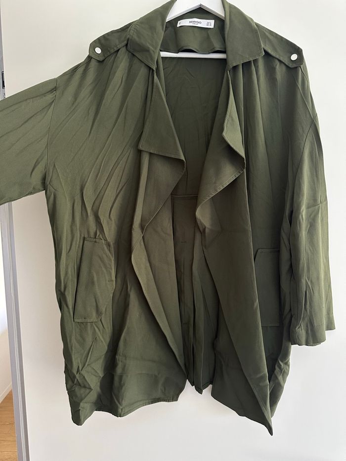 Trench kaki taille S de mango - photo numéro 3