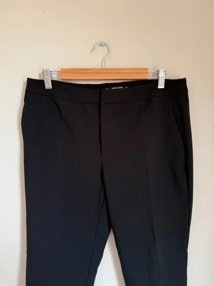 Pantalon de tailleur Zara noir - photo numéro 3