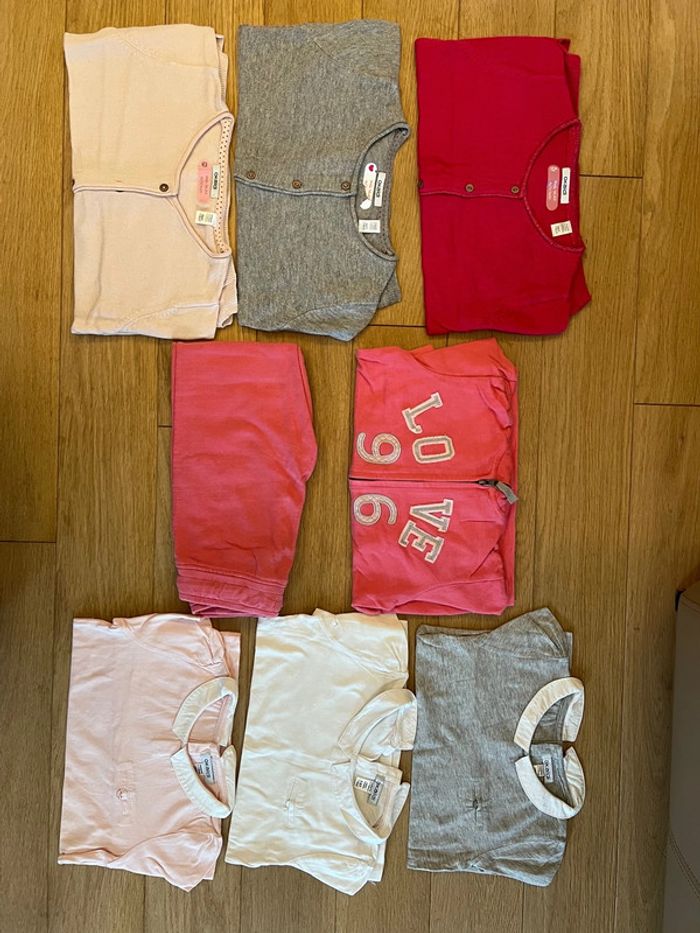 Vend lot de 8 vêtements automne hiver okaidi très bon état fille 6 ans