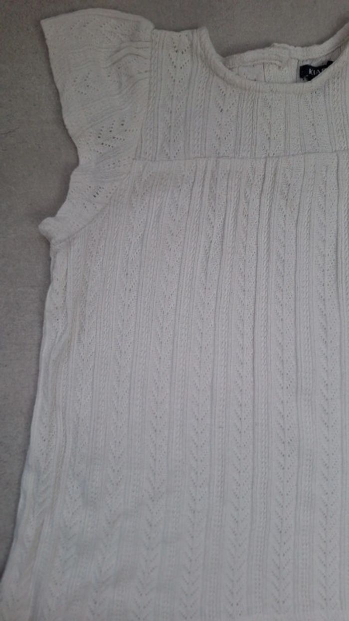 Robe blanche état neuf 5 ans - photo numéro 3