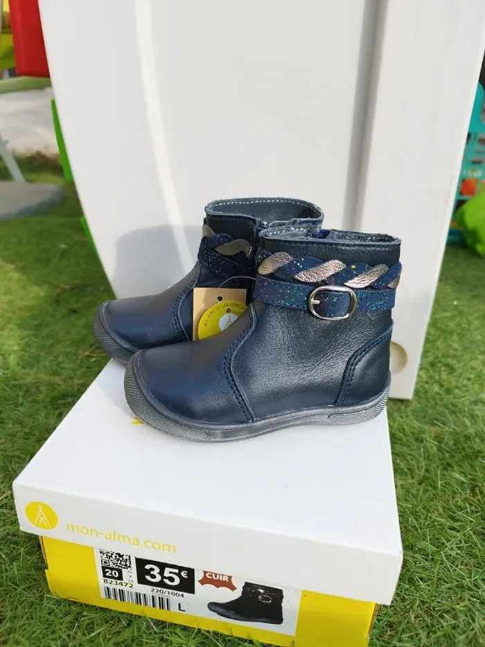Bottines fille cuir - photo numéro 5
