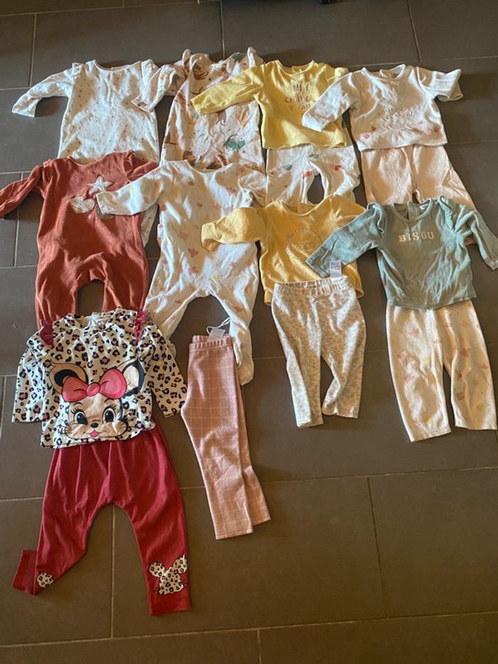 Pyjamas 18 mois fille lot
