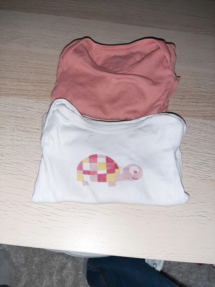 Lot de 2 bodys manches longues 9 mois