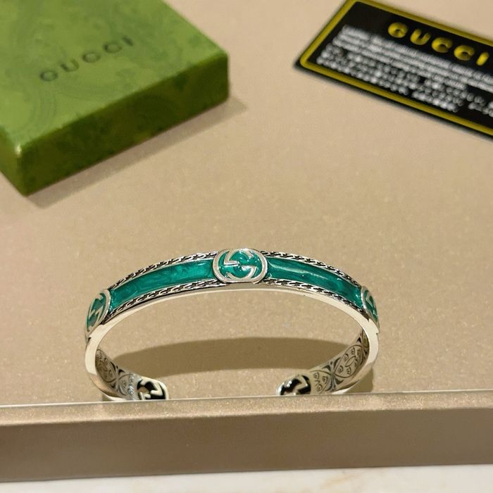 Bracelet Gucci en émail vert - photo numéro 6
