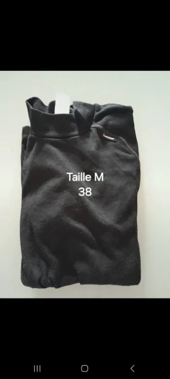 Sous pull léger noir 38