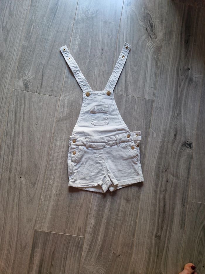 Salopette blanche jean pressions dorées T3ans TBE orchestra