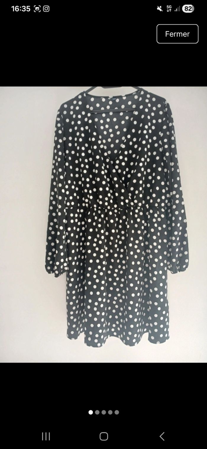 Robe à pois Kiabi Taille Xl - photo numéro 1