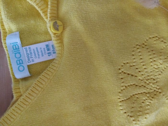 Boléro obaïbi 18mois fille - photo numéro 2