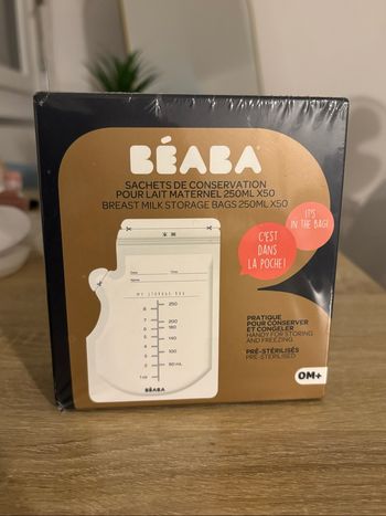 Sachet de conservation pour lait maternel 250ml x50