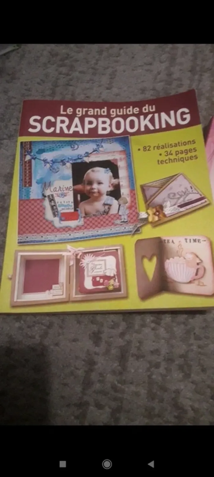 Lot de 2 livres de scrapbooking en très bon état avec de très beaux modèles - photo numéro 2