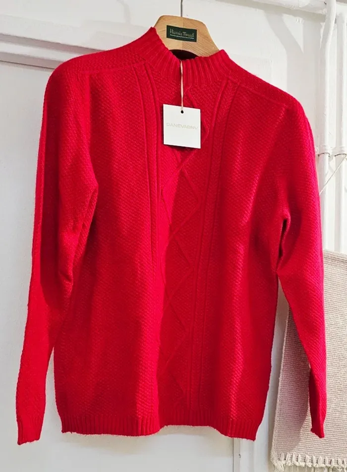 Pull Torsades Hiver Danevadnv Taille 40/42 - photo numéro 3