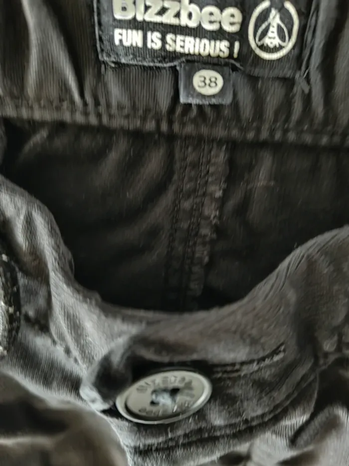 Pantalon cargo noir Bizzbee - photo numéro 4