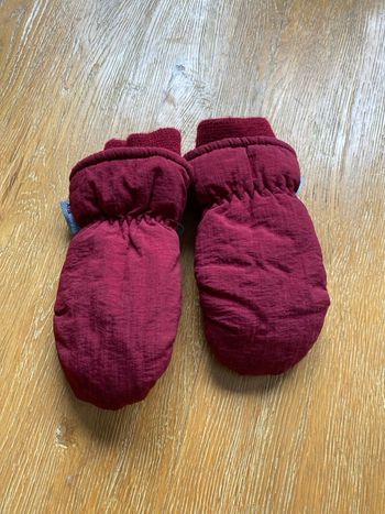 Moufles bordeaux taille 80 - 98