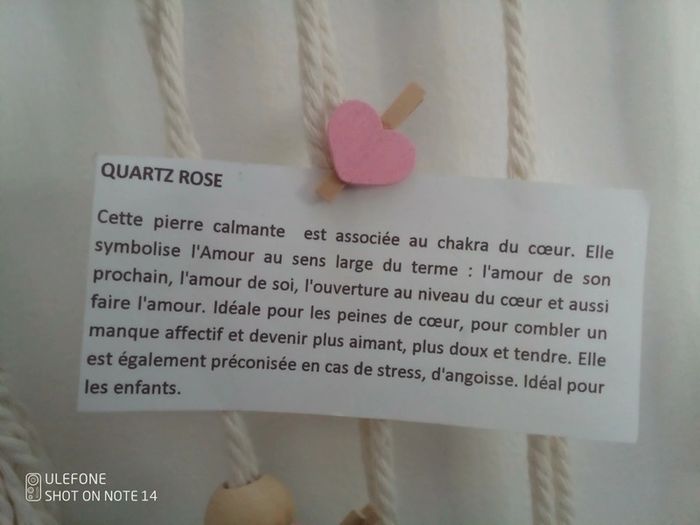 Boucles d'oreilles pierres naturelles de quartz rose - photo numéro 4