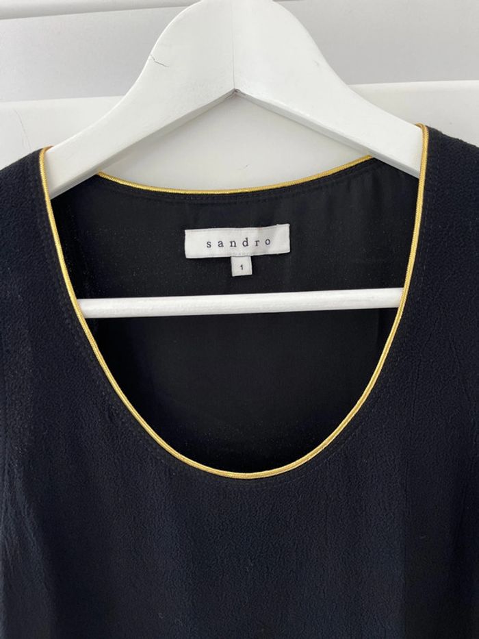 Robe col doré Sandro S comme neuve - photo numéro 2