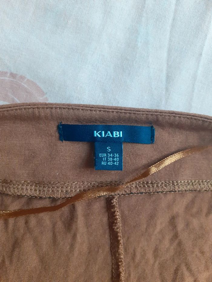 Tee-shirt manches 3/4 marron S - photo numéro 4