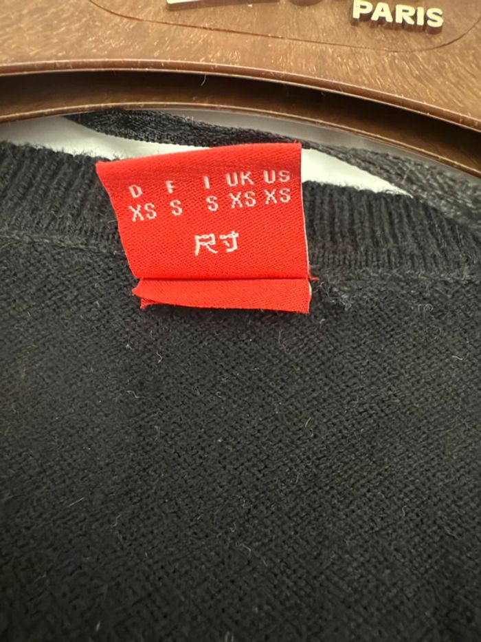 Pull en V sans manches Esprit noir en S - photo numéro 2