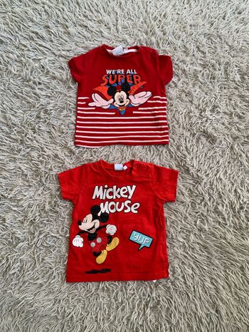 3 t-shirt Mickey 6mois