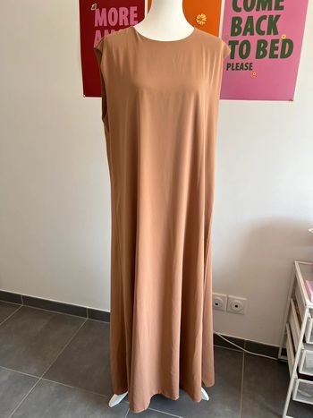 Sous robe sans manches rose abricot 40/42