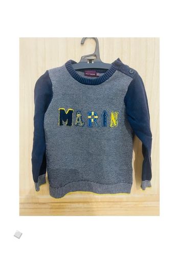 Pull sergent Major simple avec inscription 4 ans