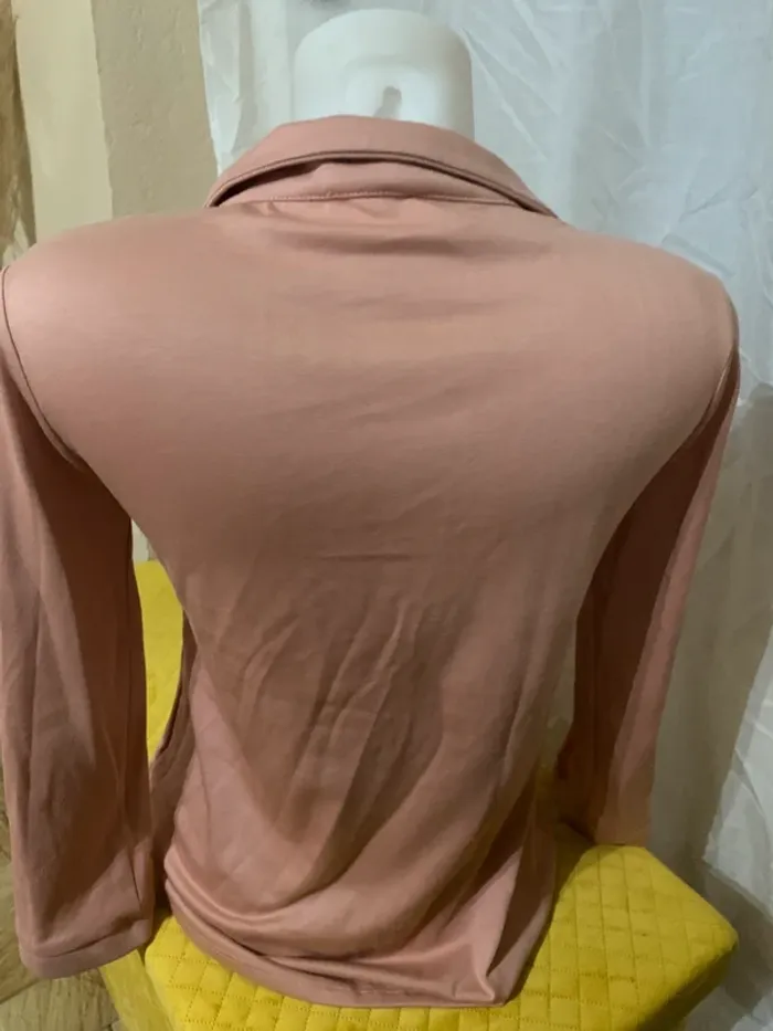 TEE shirt Gemo taille M rose très bon état manches longues - photo numéro 6