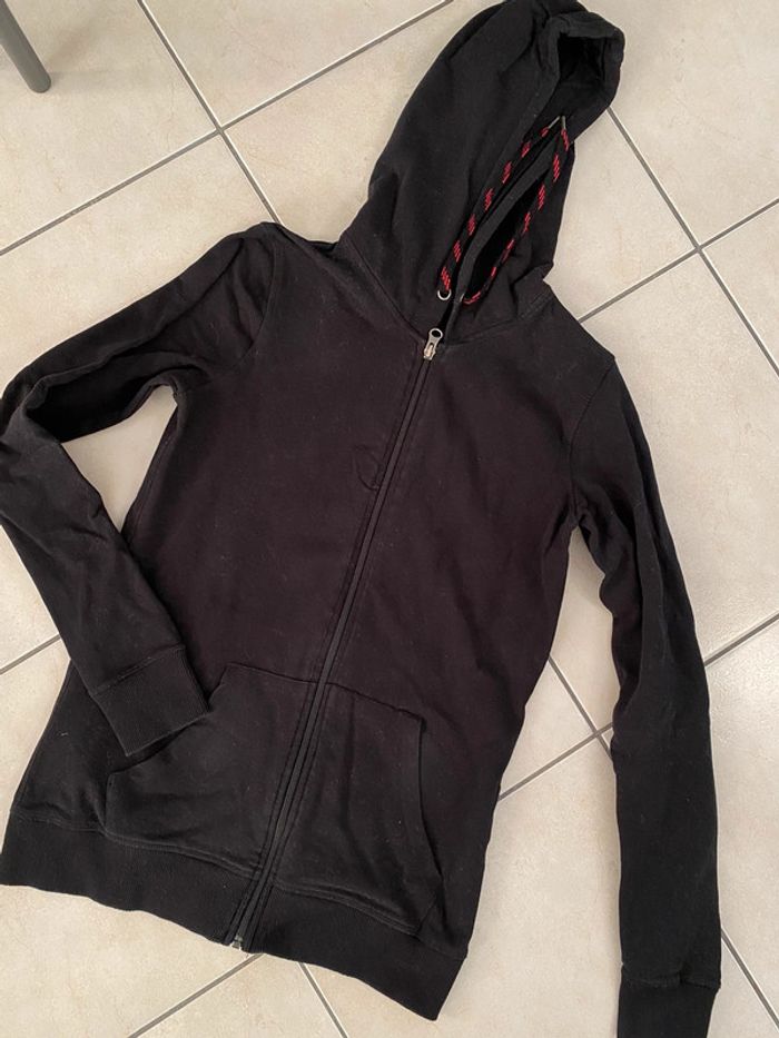Sweat zippé noir avec capuche Crivit 36 38 - photo numéro 2